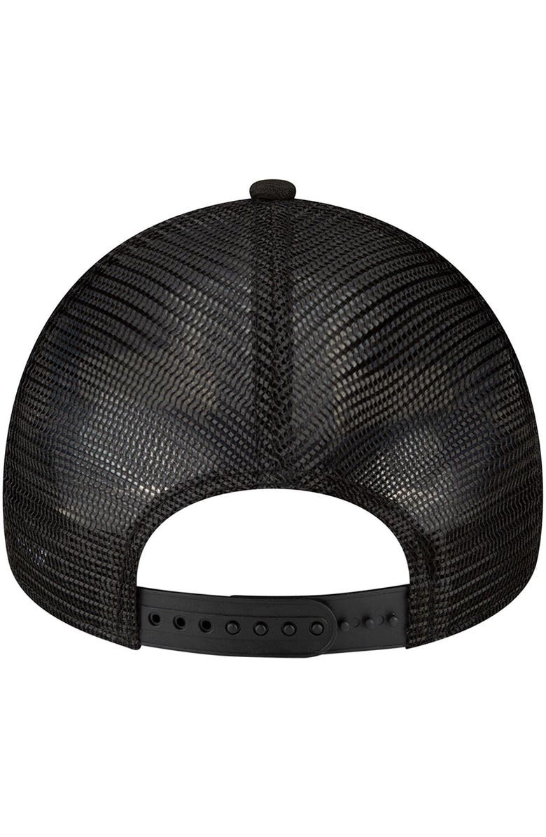 New Era Men's New Era Black Cincinnati Bengals  A-Frame Trucker 9FORTY Adjustable Hat, Alternate, color, Black