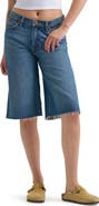 Wrangler Jorts Raw Hem Low Rise Denim Shorts