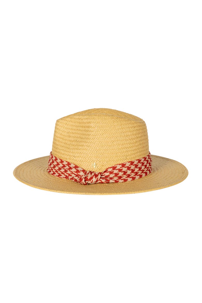 Rustic Hat With Fabric Band, Alternate, color, Dark Tan