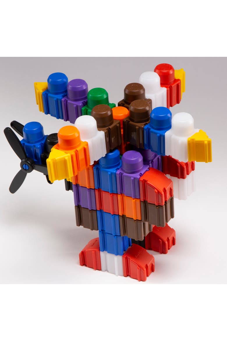 Mega Builder's 125 Piece Kit Building Blocks, Alternate, color, Multicolored