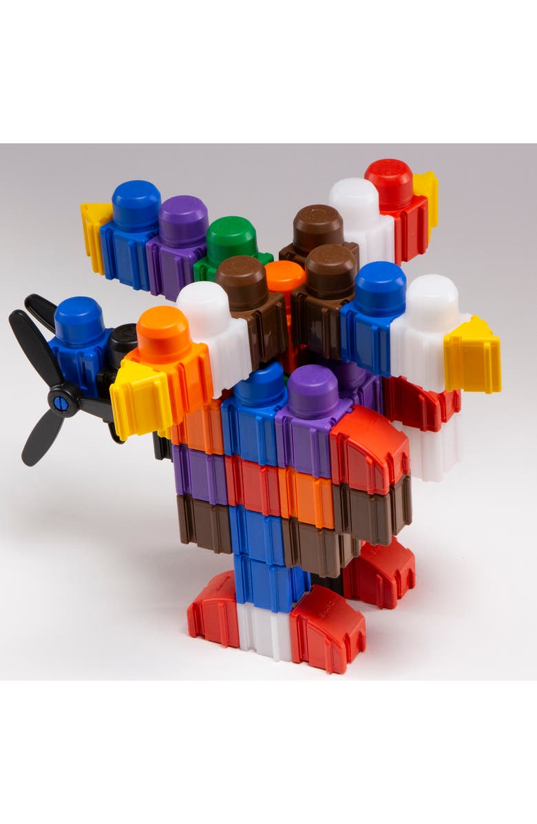 Snapo Jr. Mega Builder's 125 Piece Kit Building Blocks, Alternate, color, Multicolored