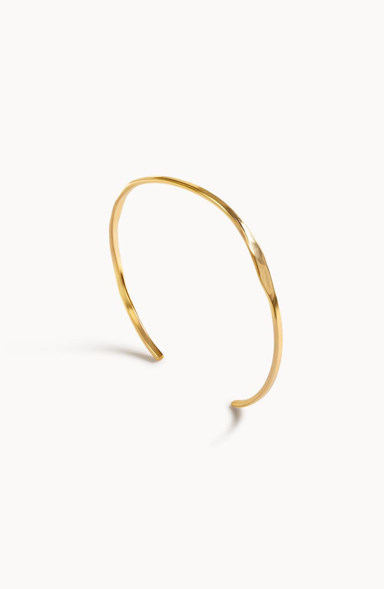 ABLE Stella Hammered Cuff Gold-filled, Alternate, color, Gold