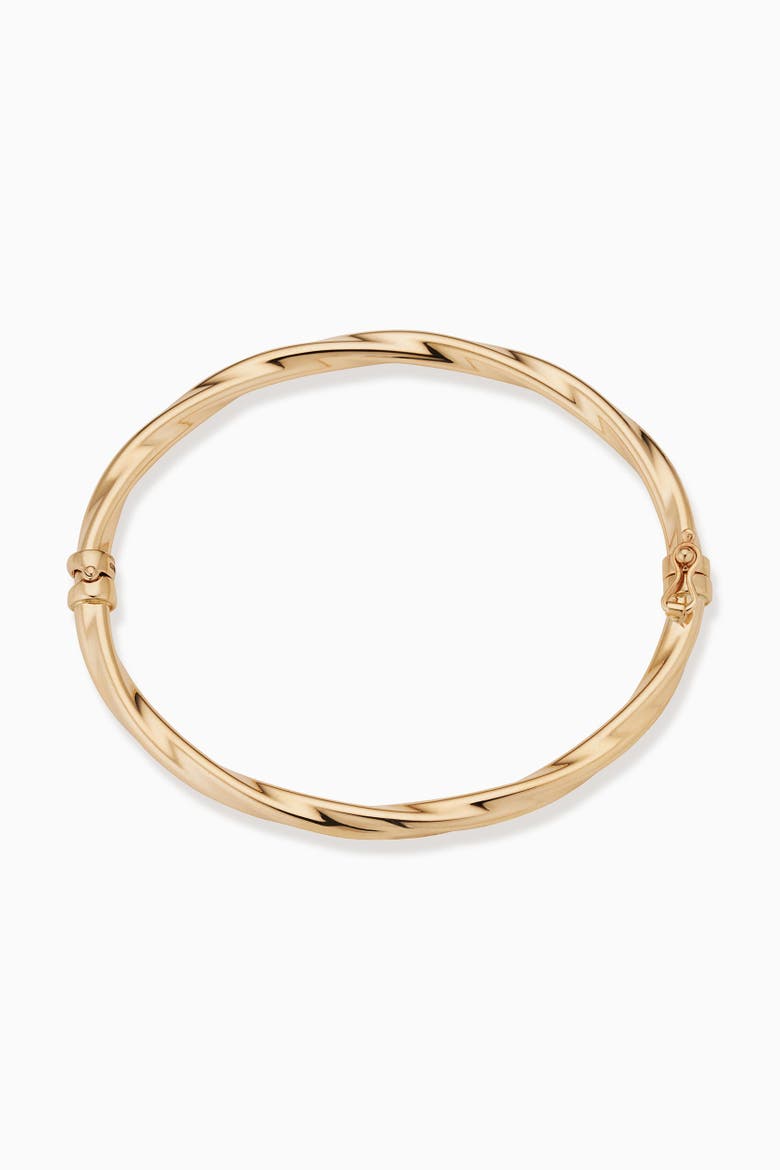 14K Gold Goddess Bangle, Alternate, color, Yellow Gold
