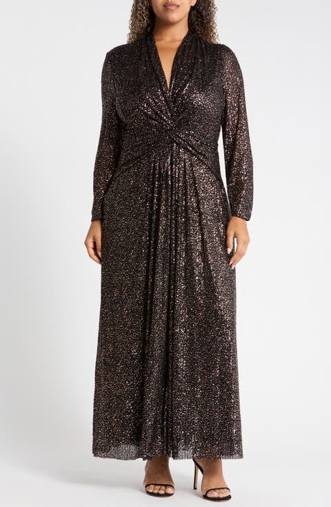 Twist Front Maxi Dress
