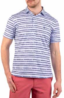 TailorByrd Stars & Stripes Print Performance Polo