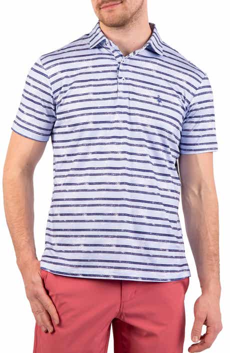TailorByrd Stars & Stripes Print Performance Polo