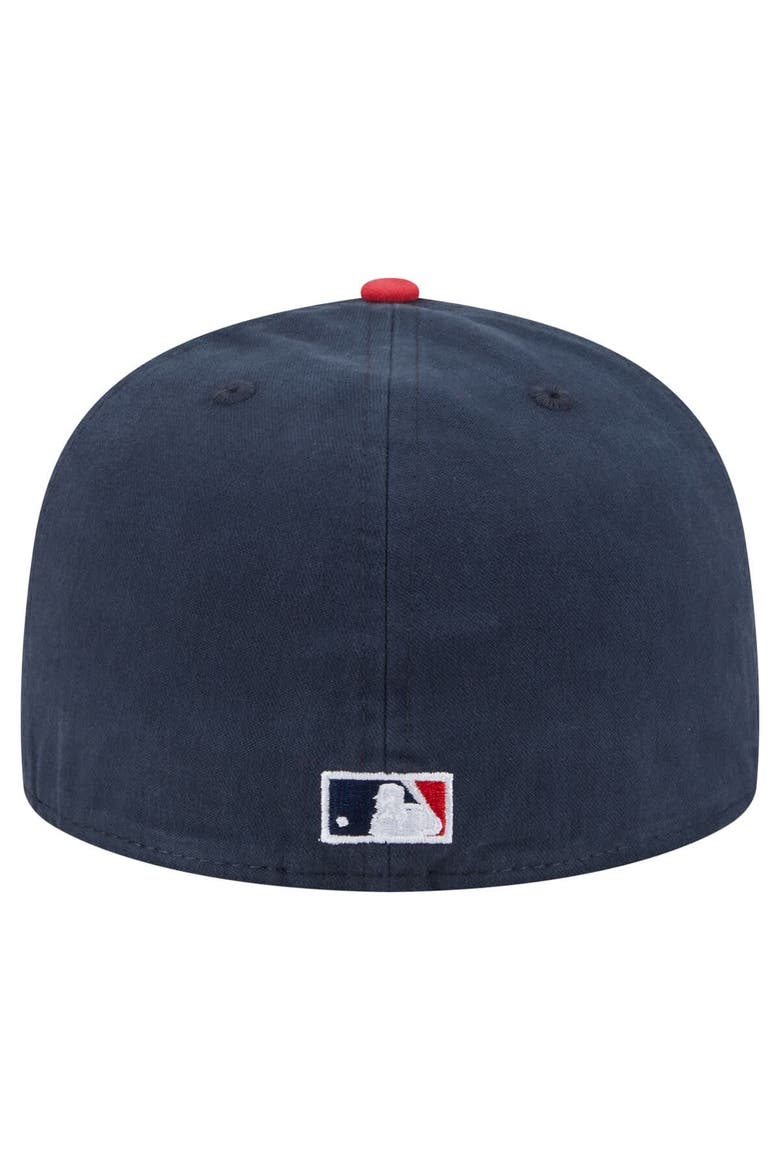 Men's New Era  Navy Chicago White Sox Championship Side Flag A-Frame 59FIFTY Fitted Hat, Alternate, color, Navy