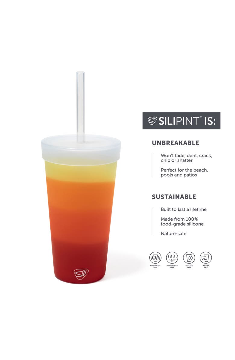 Silipint Silicone Straw Tumber 22oz, Alternate, color, 