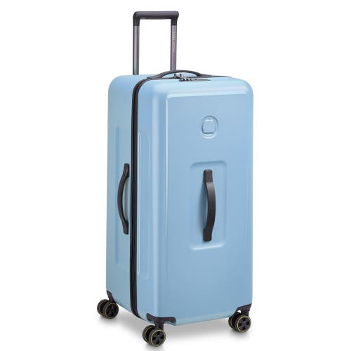 Delsey Paris Turenne 2.0 Large Checked Trunk Spinner Luggage In Gray