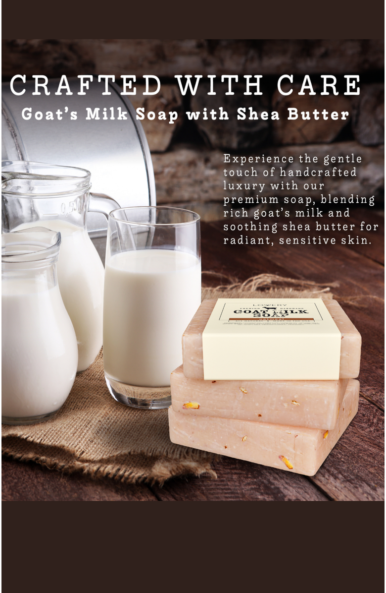 Lovery Handmade Goat Milk Soap Made in USA  - Oatmeal Scent - Single, Alternate, color, Single