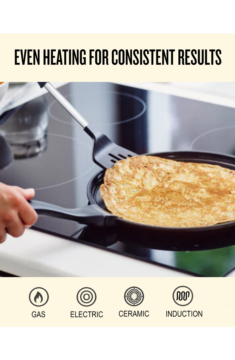 Alva Energy 11-inch Nonstick Pancake Griddle Pan, Alternate, color, Black