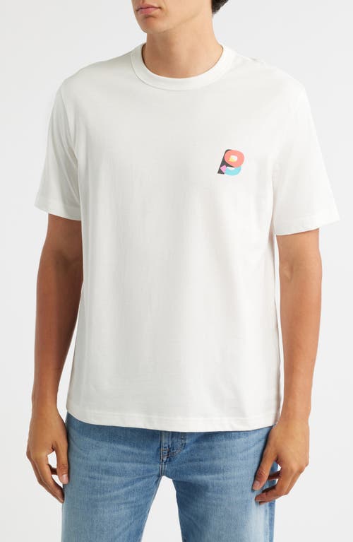 PS Paul Smith Logo Organic Cotton Graphic T-Shirt in Off White  product