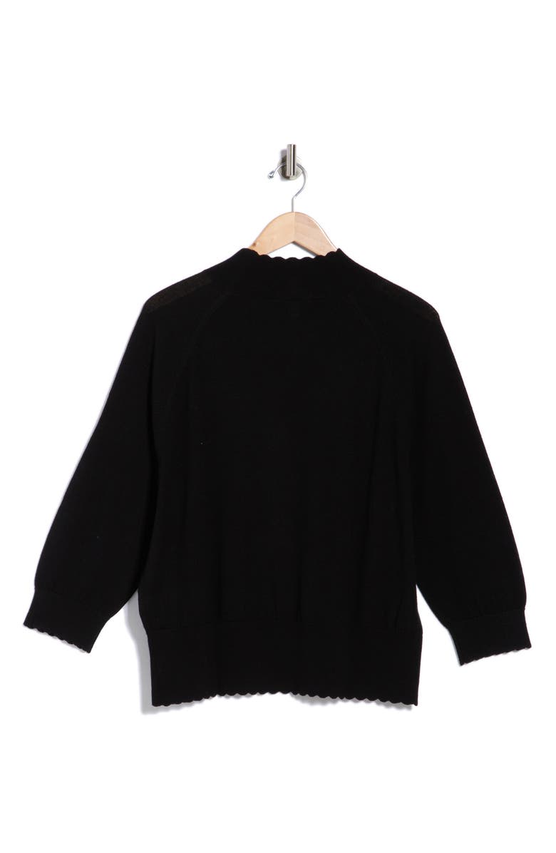 LK Bennett Betty Merino Wool Sweater, Alternate, color, Black