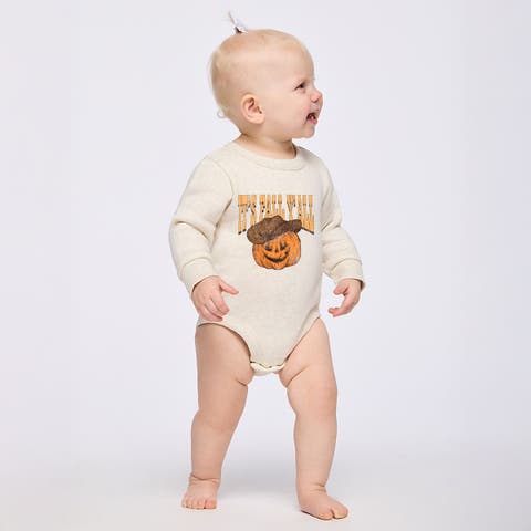 It's Fall Y'all Jack-O-Lantern Infant Fleece BodySuit