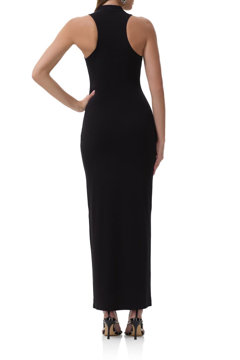 Casper Racerback Maxi Dress, Alternate, color, NOIR