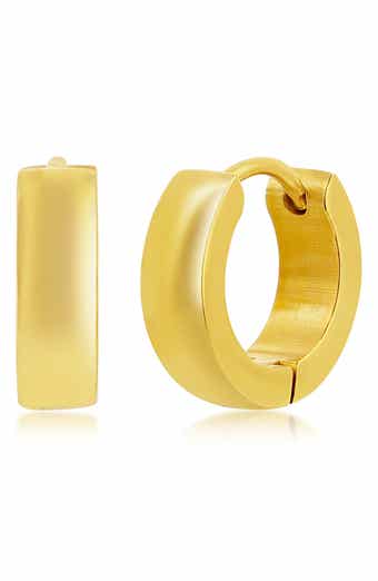 13mm Huggie Hoop Earrings