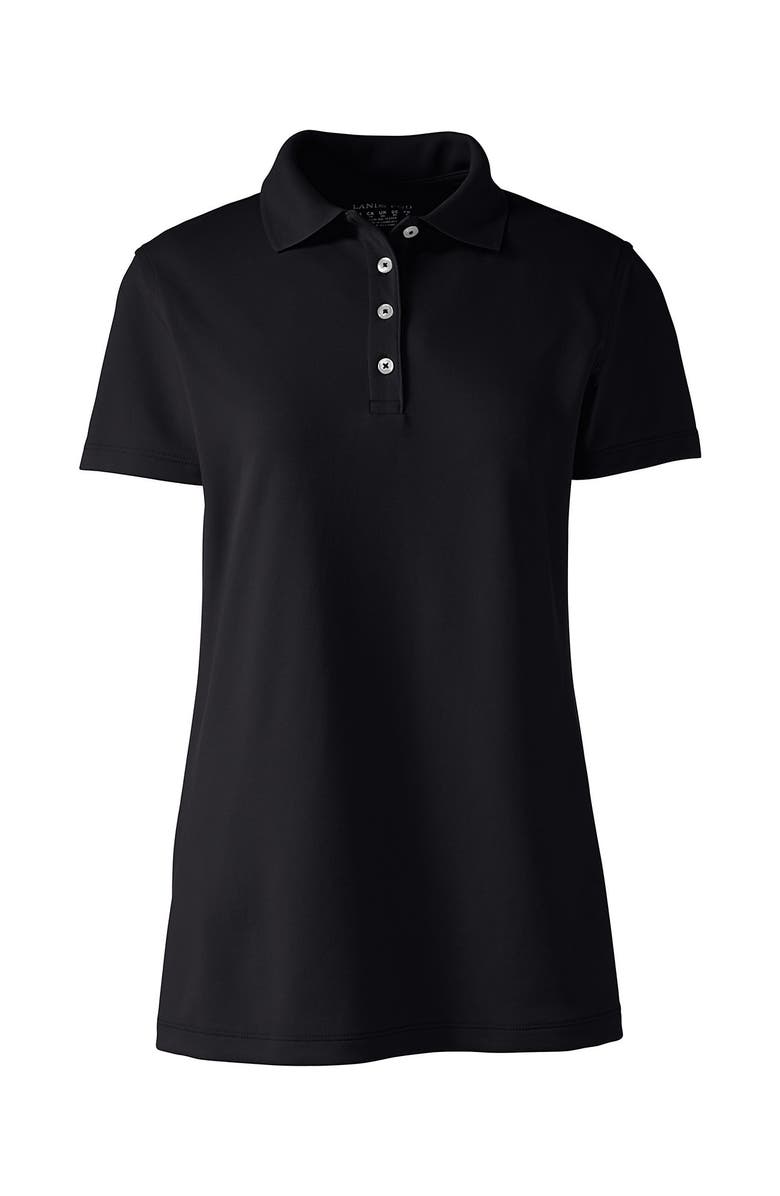 Lands' End Short Sleeve Polyester Polo Shirt, Alternate, color, 