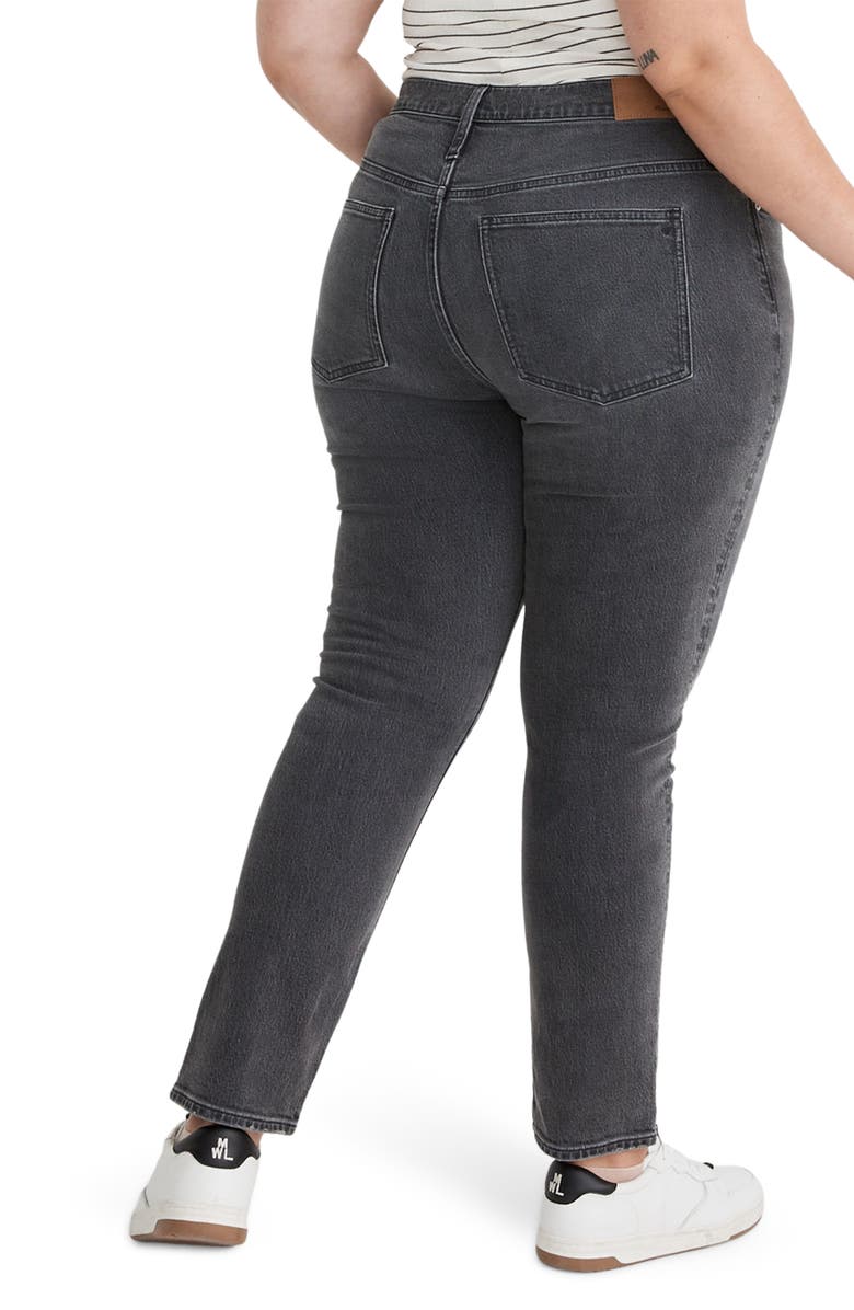 Madewell The Perfect Ripped High Waist Tapered Jeans, Alternate, color, 