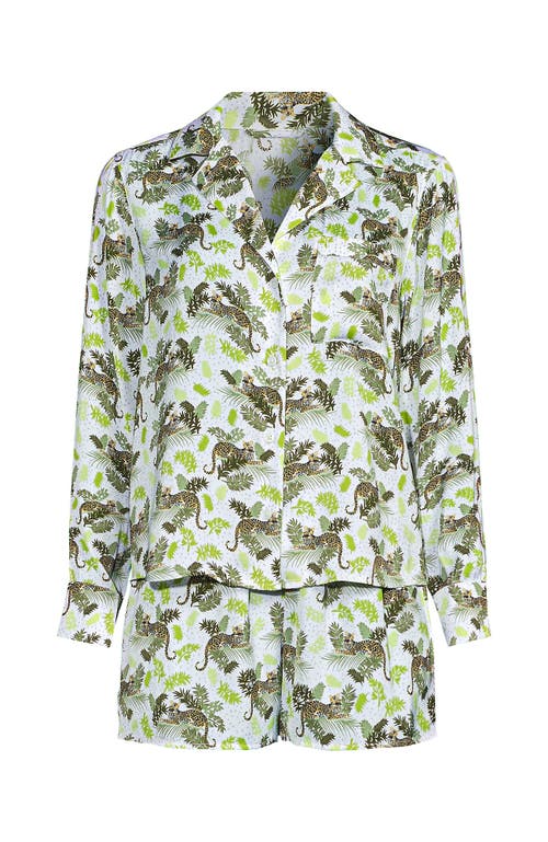 LANDS' END LANDS' END PLUS SIZE MATTE SATIN 2 PIECE PAJAMA SET