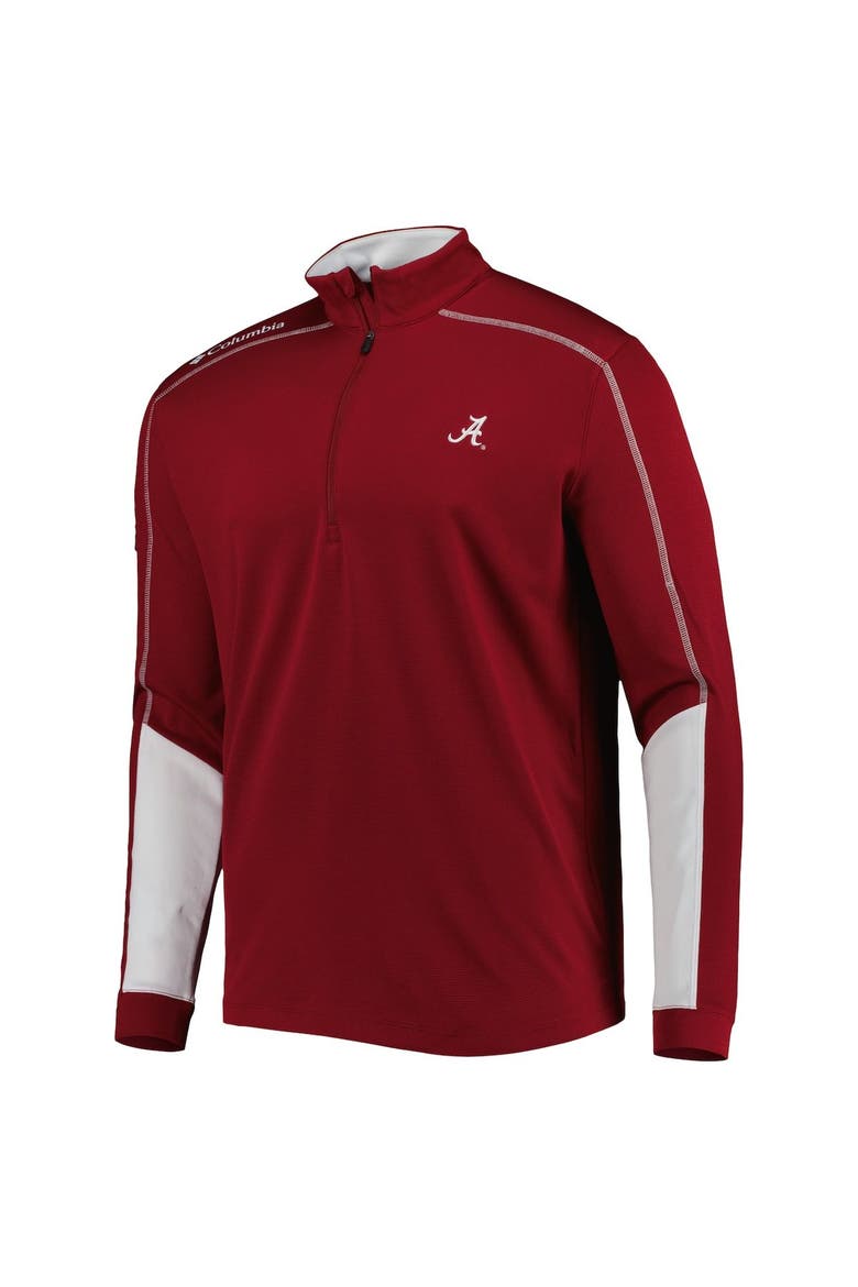 Men's Columbia Crimson Alabama Crimson Tide Shotgun 2.0 Omni-Wick Quarter-Zip Jacket, Alternate, color, Crimson