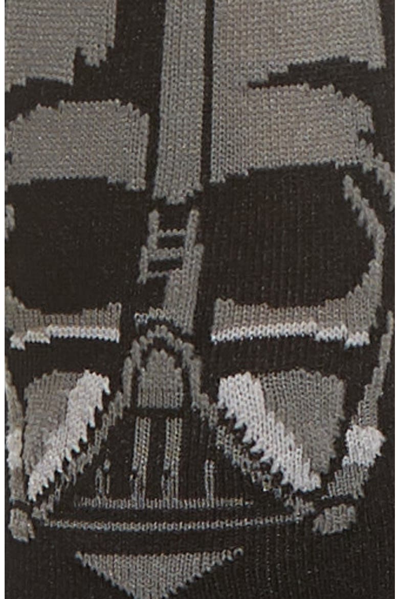 Vader Monofilament Ankle Socks, Alternate, color, BLACK