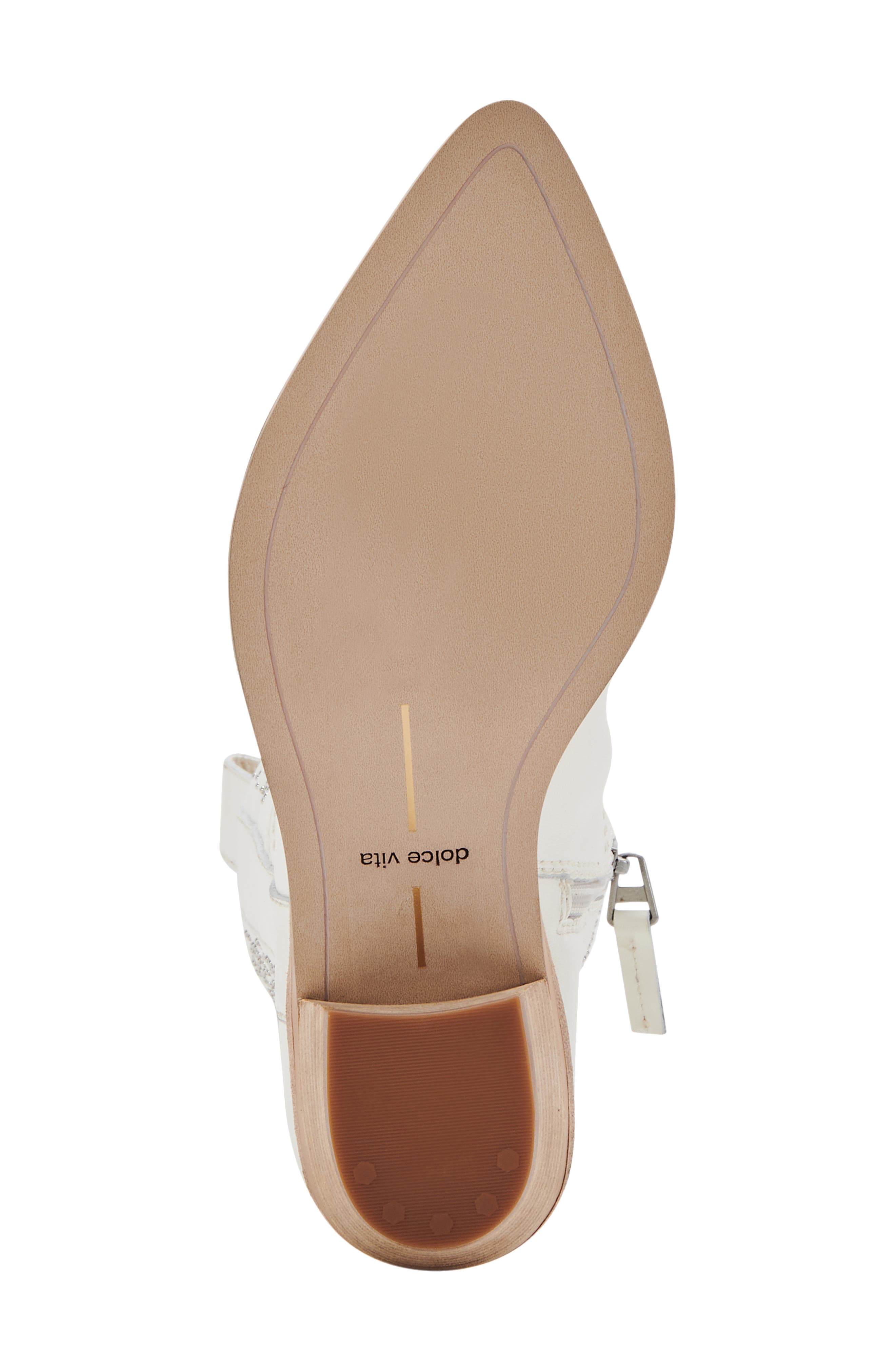 Solei Stud Western Boot, Alternate, color, OFF WHITE LEATHER