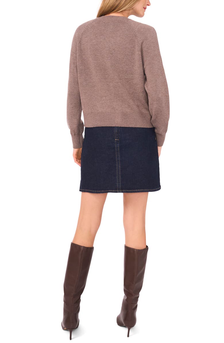 Vince Camuto Raglan Sleeve Cardigan, Alternate, color, Rich Taupe