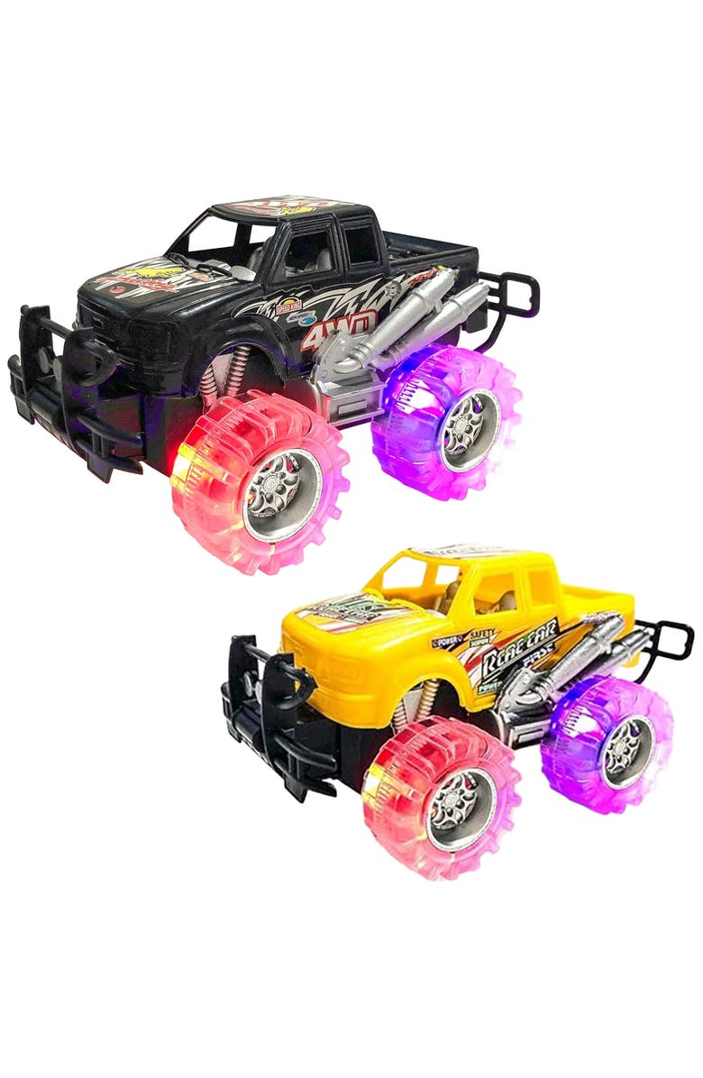 ArtCreativity Light Up Monster Trucks 2 Pack, Alternate, color, Multicolored