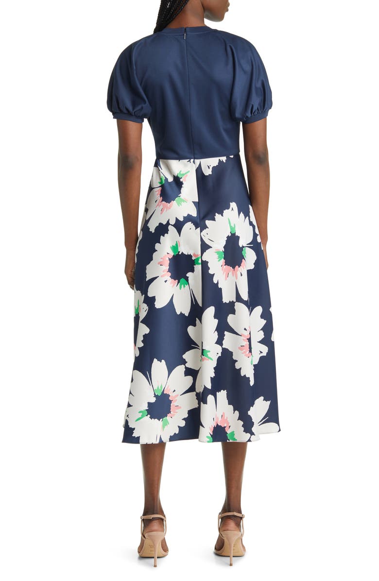 Ted Baker London Daysiah Floral Puff Sleeve Dress, Alternate, color, 