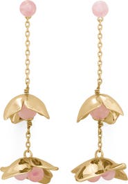 Kate Spade New York gilded garden linear drop earrings