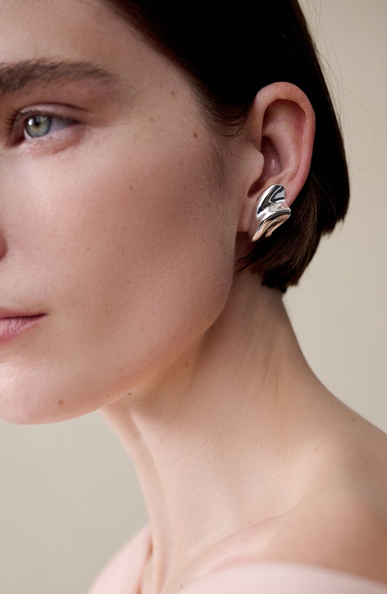 Jenny Bird Portia Earrings, Alternate, color, High Polish Silver