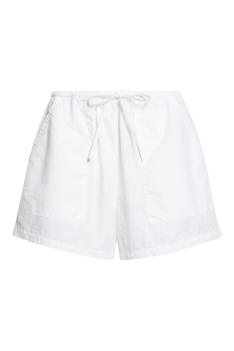 Kyoto Patch Pocket Cotton Drawstring Shorts, Main, color, ICE