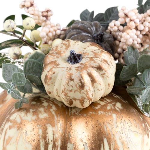 Northlight Pumpkins And Berries Fall Harvest Decoration In Gold