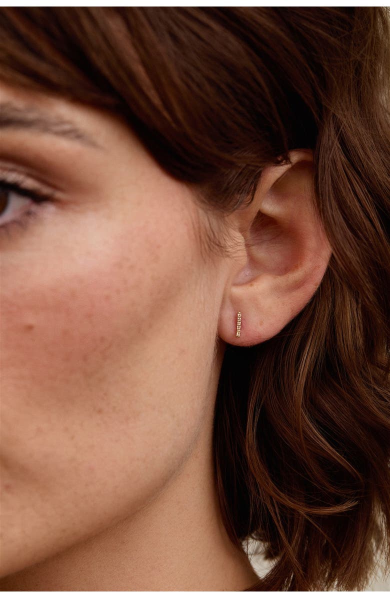 Set & Stones Cairo 14k Gold Diamond Studs, Alternate, color, Yellow Gold