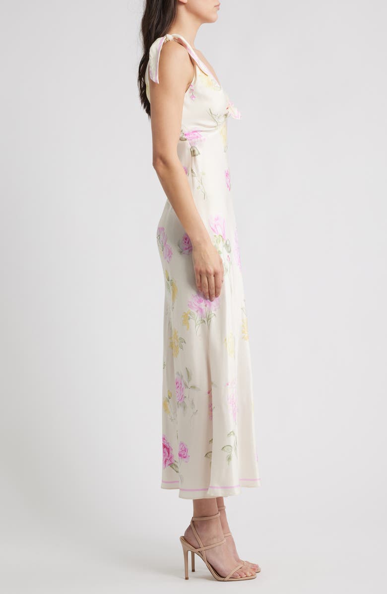 LoveShackFancy Perri Sleeveless Satin Dress, Alternate, color, Sunlit Rose