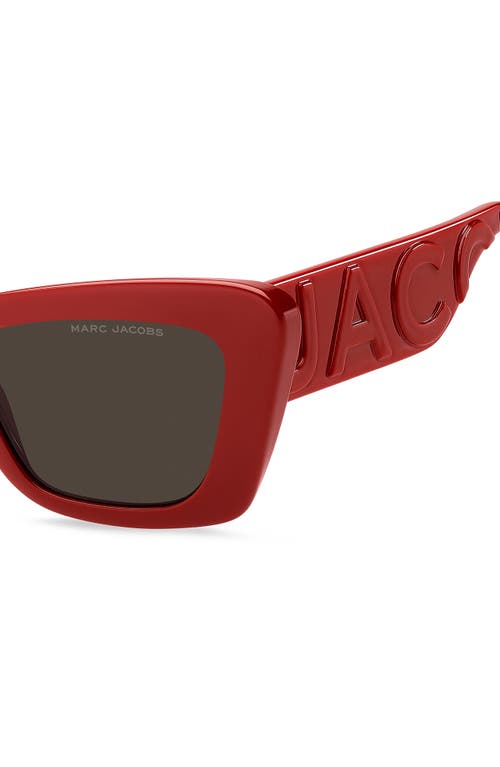 Marc Jacobs 52mm Cat Eye Sunglasses In Red
