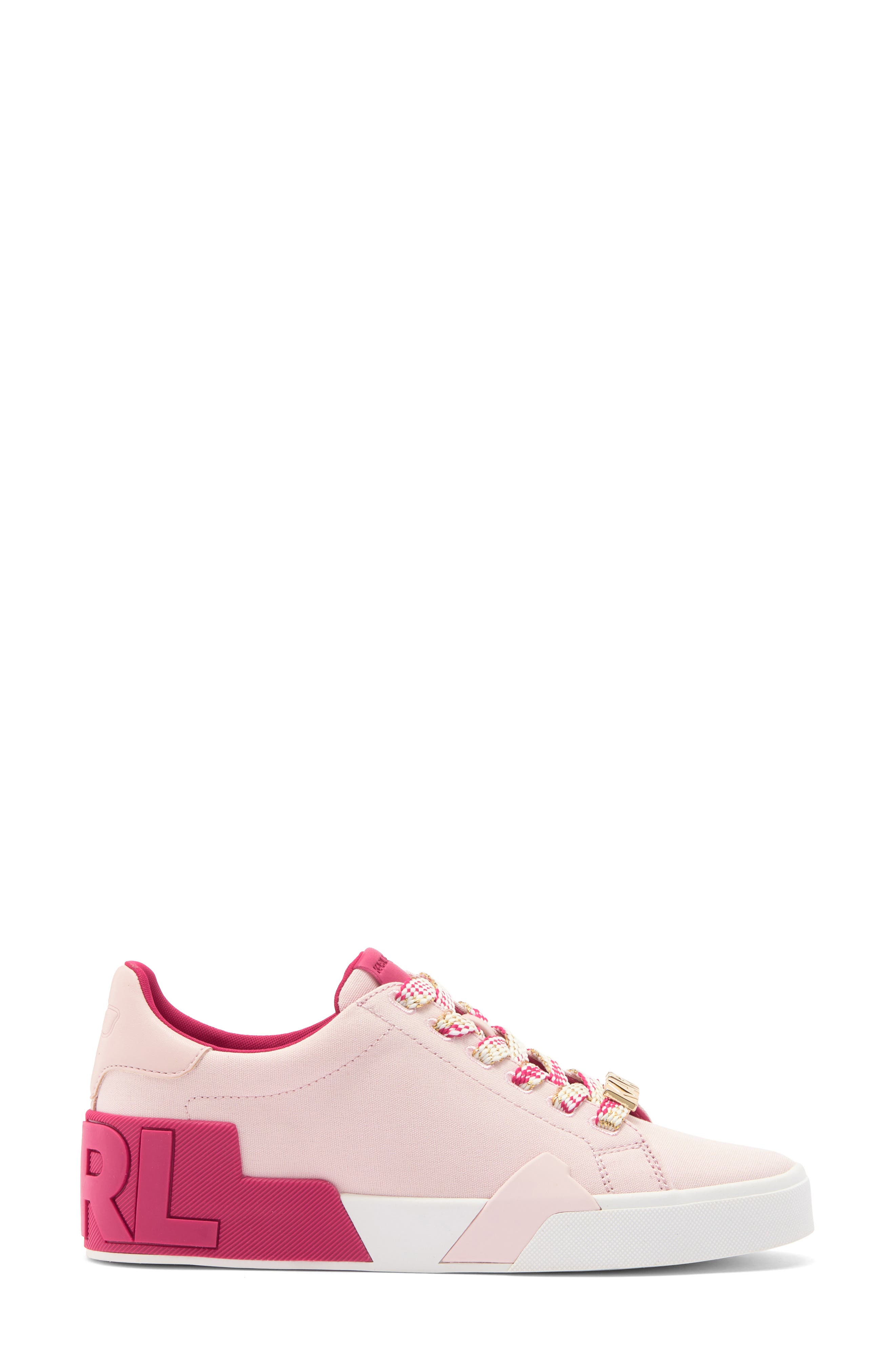 KARL LAGERFELD PARIS Melora Lace-Up Sneaker, Alternate, color, Light Blush