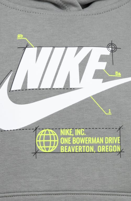 Nike Kids' Futura Wrap Hoodie & Pull-on Pants Set In Gray