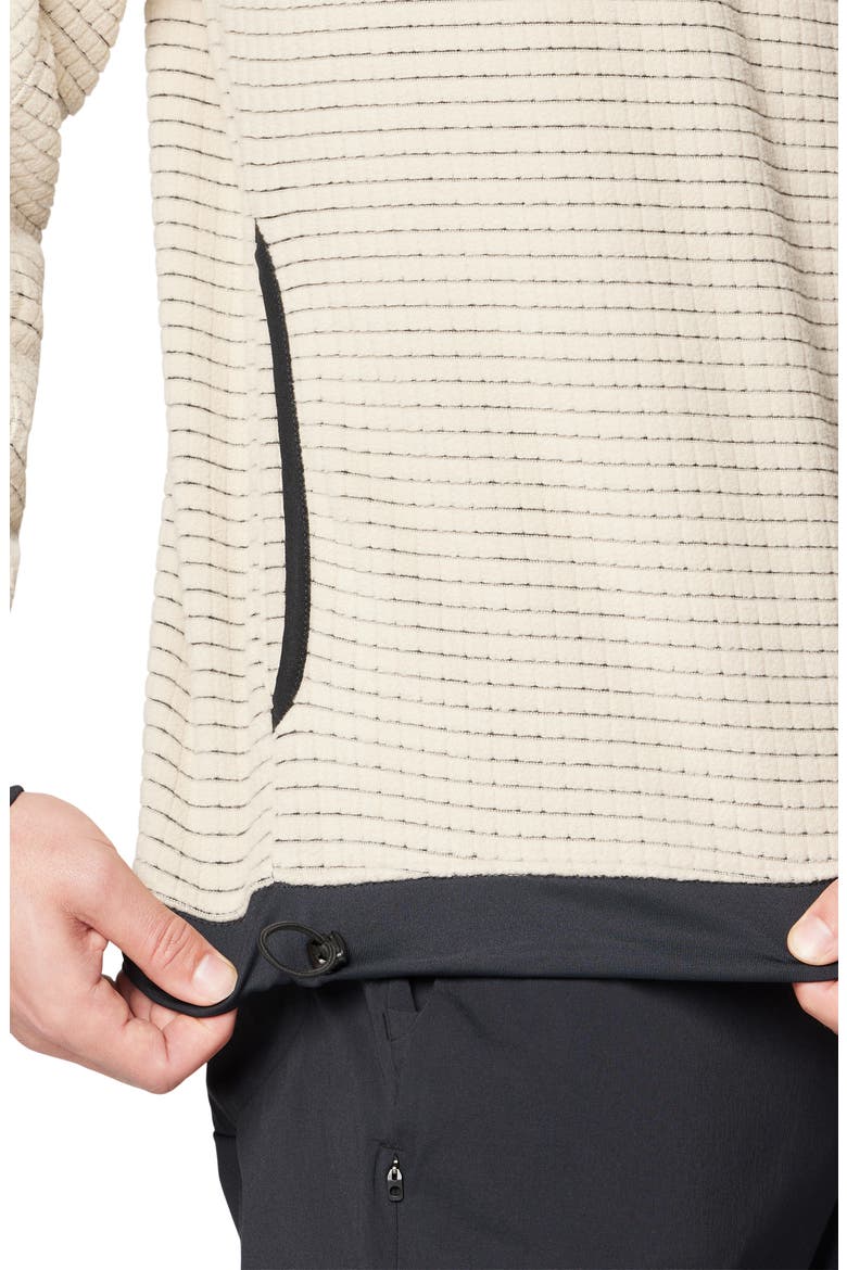 Summit Grid Big Grid Half Zip Pullover, Alternate, color, FOSSIL