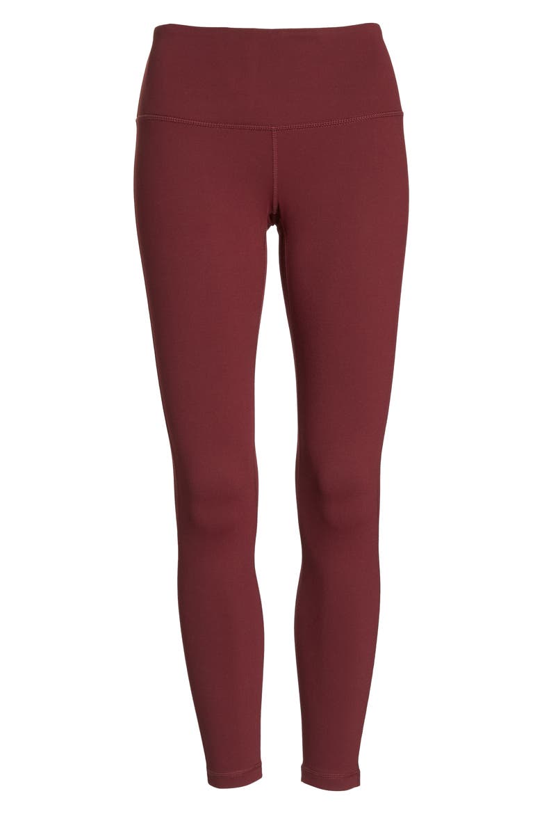 Live In 7/8 Leggings, Alternate, color, RED TANNIN