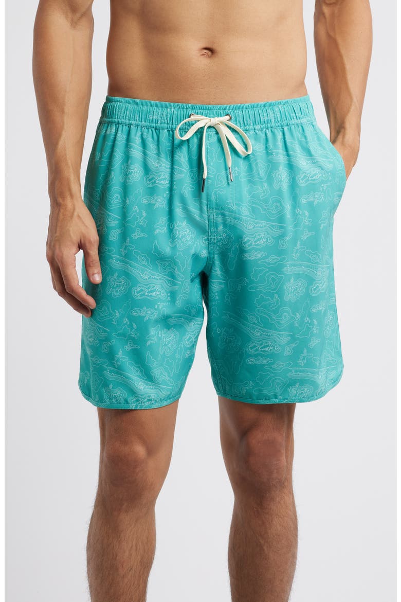 The Anchor Swim Trunks, Main, color, AQUA