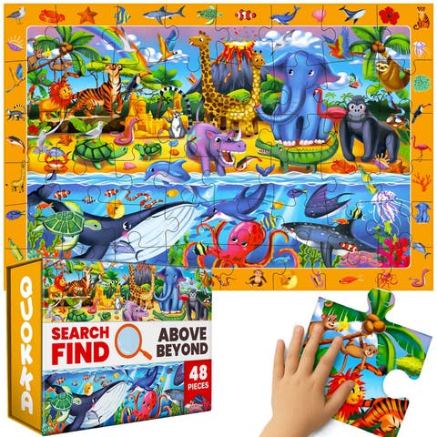 Giant Floor Puzzle Set - 48 Piece Kids Jigsaw Puzzles
