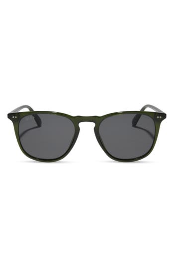 Diff Brody Xl 51mm Square Sunglasses In Green