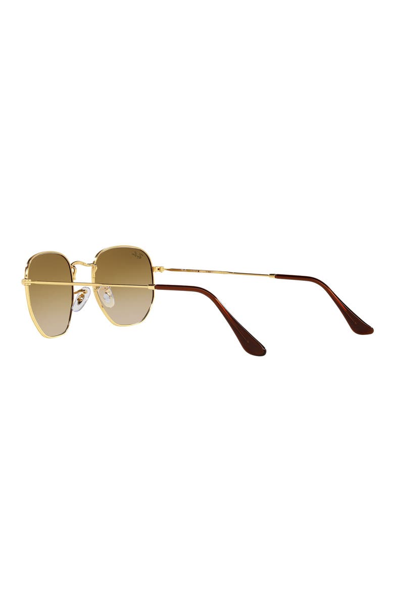 51mm Gradient Aviator Sunglasses, Alternate, color, ARISTA/ CLEAR GRADIENT BROWN