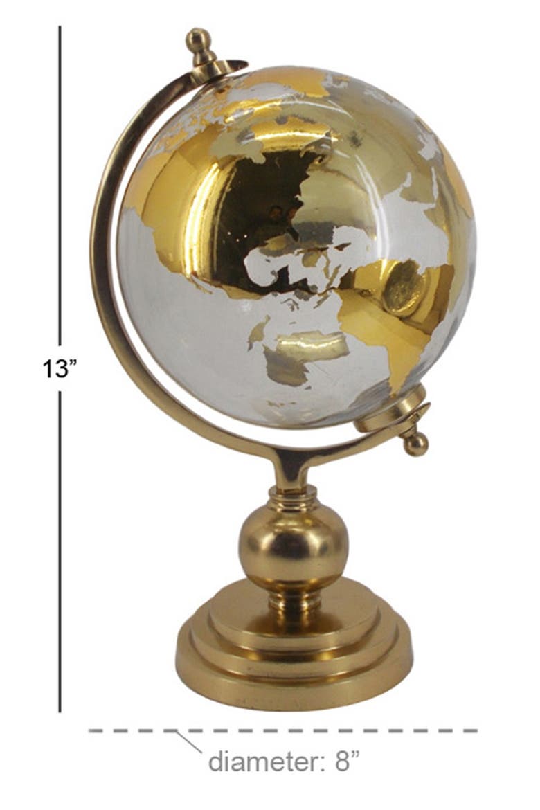 Goldtone Aluminum Globe, Alternate, color, GOLD