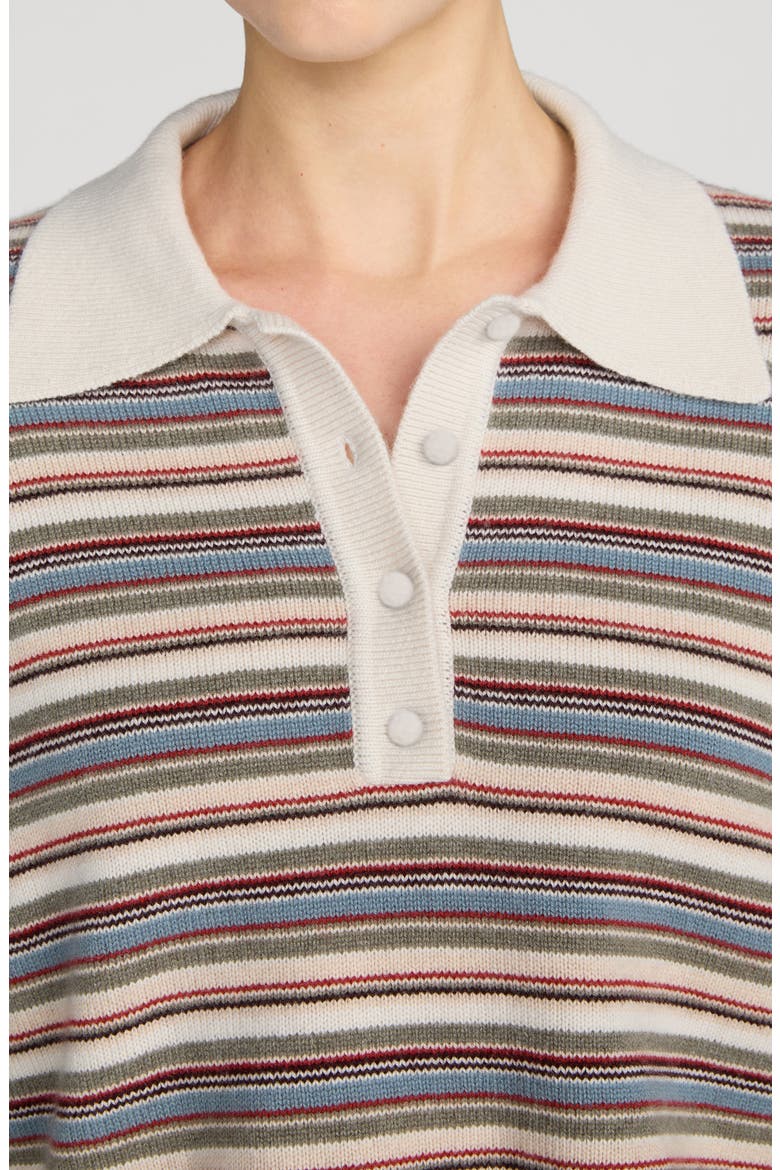 The Quad Stripe Polo Sweater, Alternate, color, SKY BLUE MULTI STRIPE