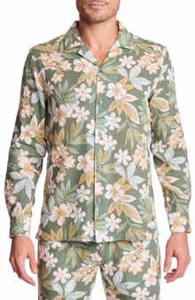 PAISLEY & GRAY Parker Trim Fit Linen Blend Camp Shirt