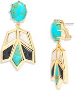 Lele Sadoughi Stone Lotus Earrings