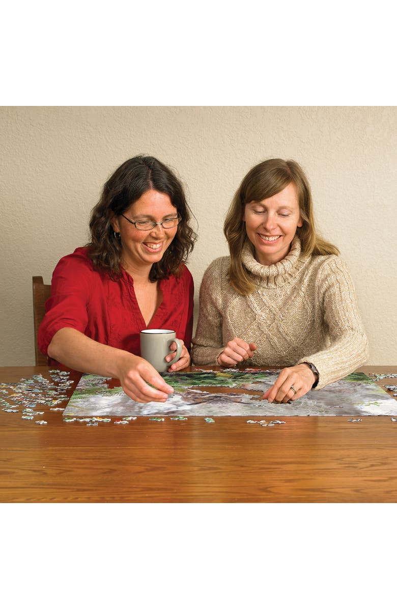 Cobble Hill 1000 Piece Puzzle Great Horned Owl Reference Poster Included, Alternate, color, Multicolored