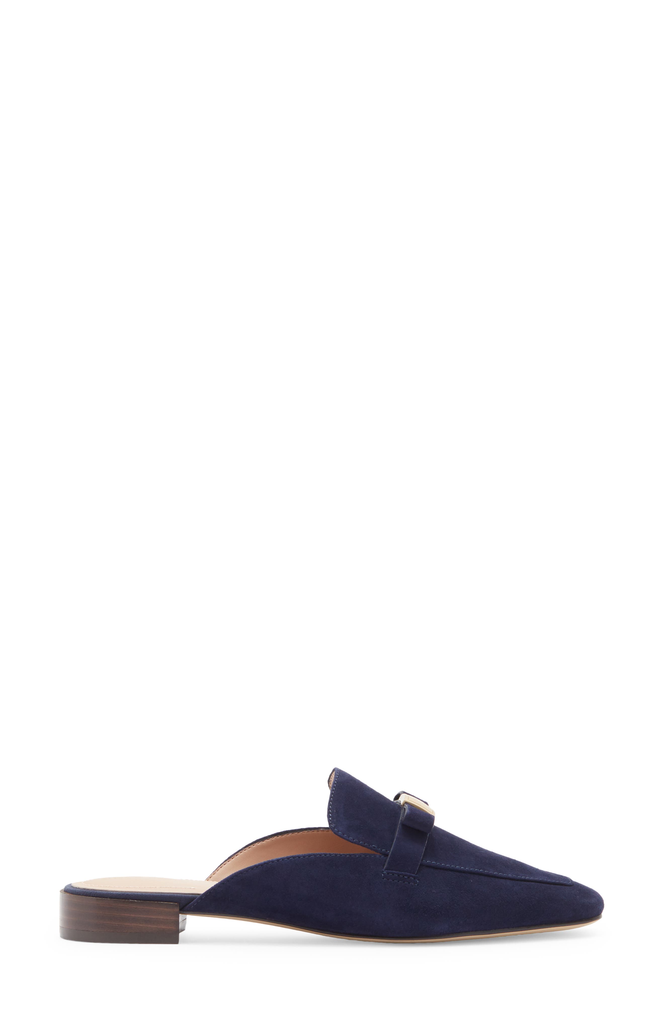 Pasha Bow Mule, Alternate, color, MIDNIGHT MOON SUEDE